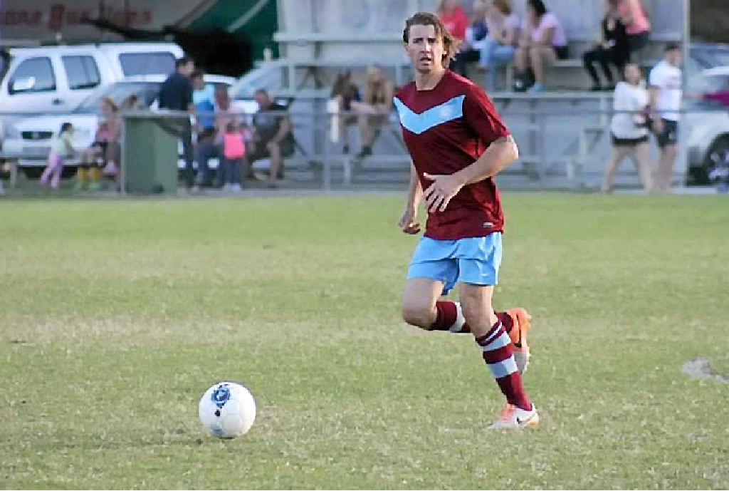 INJURED: Diggers midfielder Nathan Nolan was out of the game early with injury. INJURED: Diggers midfielder Nathan Nolan was out of the game early with injury.